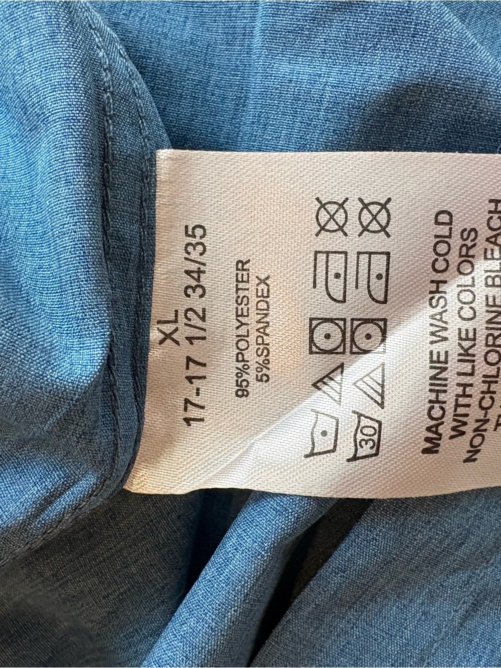 Lucky Brand Men's Long-Sleeve Dress Shirt in Teal Blue - Picture 4 of 5